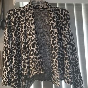 Cheetah print cardigan
